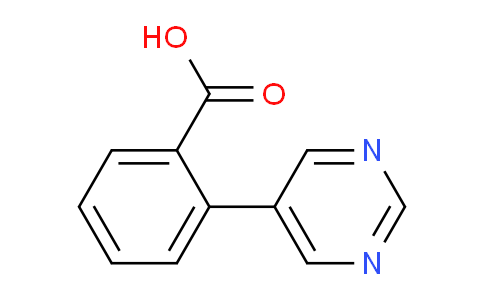 CAS No. 1078712-00-1, 2-(Pyrimidin-5-yl)benzoic acid