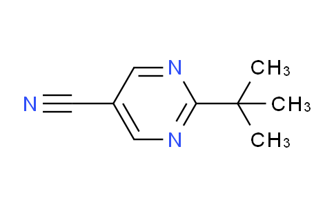CAS No. 126230-72-6, 2-(tert-Butyl)pyrimidine-5-carbonitrile