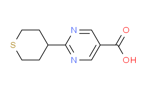 CAS No. 1447606-70-3, 2-(Tetrahydro-2H-thiopyran-4-yl)pyrimidine-5-carboxylic acid