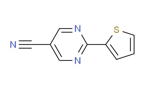 CAS No. 926921-77-9, 2-(Thiophen-2-yl)pyrimidine-5-carbonitrile