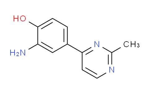 CAS No. 1399664-05-1, 2-Amino-4-(2-methylpyrimidin-4-yl)phenol