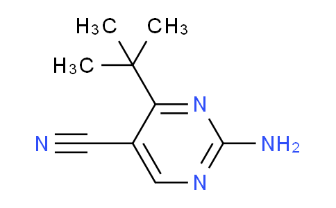CAS No. 1228383-74-1, 2-Amino-4-(tert-butyl)pyrimidine-5-carbonitrile
