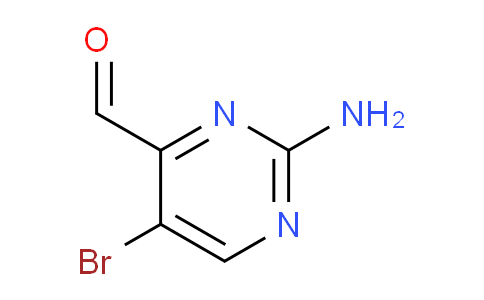 CAS No. 1260844-08-3, 2-Amino-5-bromopyrimidine-4-carbaldehyde