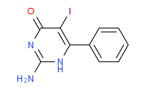 CAS No. 72943-43-2, 2-Amino-5-iodo-6-phenylpyrimidin-4(1H)-one