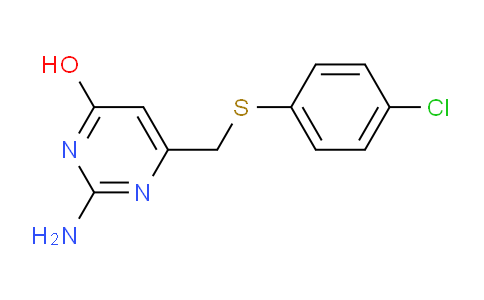 CAS No. 1114597-04-4, 2-Amino-6-(((4-chlorophenyl)thio)methyl)pyrimidin-4-ol
