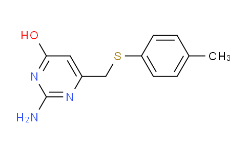 CAS No. 1114596-99-4, 2-Amino-6-((p-tolylthio)methyl)pyrimidin-4-ol