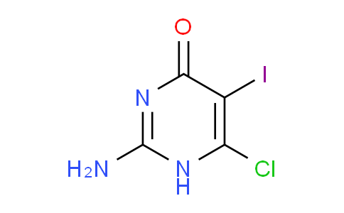 CAS No. 58331-11-6, 2-Amino-6-chloro-5-iodopyrimidin-4(1H)-one