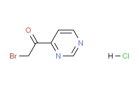 CAS No. 1841081-58-0, 2-Bromo-1-(pyrimidin-4-yl)ethanone hydrochloride