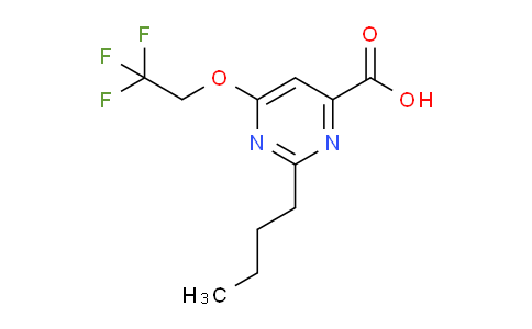 CAS No. 1708380-11-3, 2-Butyl-6-(2,2,2-trifluoroethoxy)pyrimidine-4-carboxylic acid