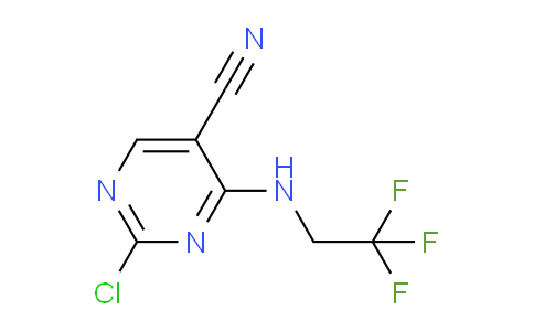 CAS No. 389606-51-3, 2-Chloro-4-((2,2,2-trifluoroethyl)amino)pyrimidine-5-carbonitrile