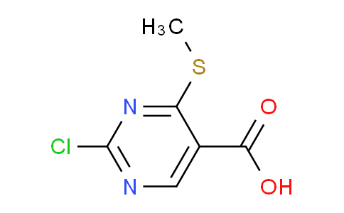CAS No. 1198306-44-3, 2-Chloro-4-(methylthio)pyrimidine-5-carboxylic acid