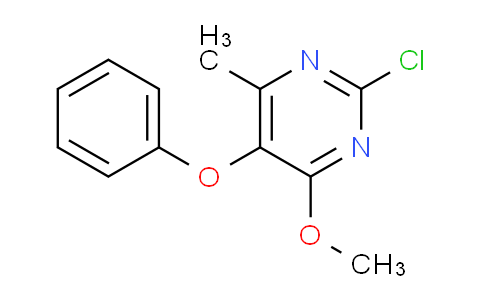 CAS No. 405293-40-5, 2-Chloro-4-methoxy-6-methyl-5-phenoxypyrimidine