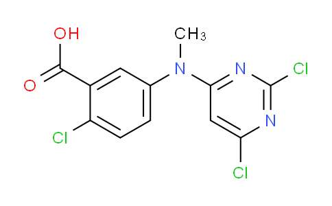 CAS No. 1394347-63-7, 2-Chloro-5-((2,6-dichloropyrimidin-4-yl)(methyl)amino)benzoic acid