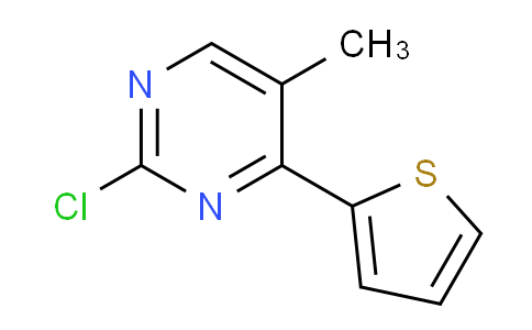 CAS No. 131022-67-8, 2-Chloro-5-methyl-4-(thiophen-2-yl)pyrimidine