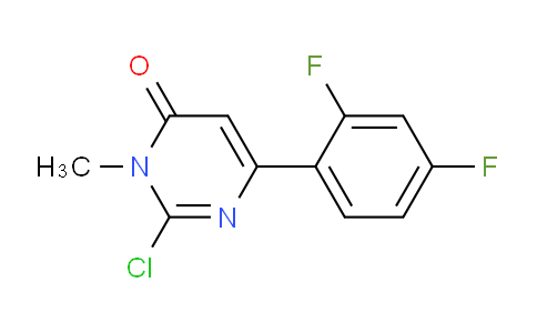 CAS No. 1447963-27-0, 2-Chloro-6-(2,4-difluorophenyl)-3-methylpyrimidin-4(3H)-one
