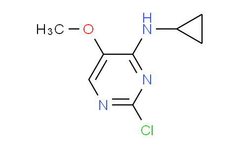 CAS No. 1050602-56-6, 2-Chloro-N-cyclopropyl-5-methoxypyrimidin-4-amine