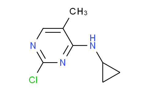 CAS No. 1050602-57-7, 2-Chloro-N-cyclopropyl-5-methylpyrimidin-4-amine