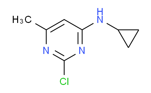 CAS No. 1250038-98-2, 2-Chloro-N-cyclopropyl-6-methylpyrimidin-4-amine