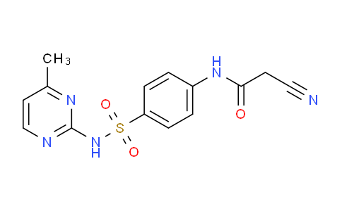 CAS No. 581782-17-4, 2-Cyano-N-(4-(N-(4-methylpyrimidin-2-yl)sulfamoyl)phenyl)acetamide