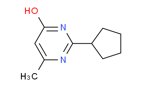 CAS No. 1179692-08-0, 2-Cyclopentyl-6-methylpyrimidin-4-ol