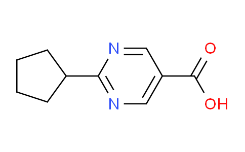 CAS No. 1343184-48-4, 2-Cyclopentylpyrimidine-5-carboxylic acid