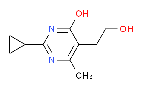 CAS No. 1341458-20-5, 2-Cyclopropyl-5-(2-hydroxyethyl)-6-methylpyrimidin-4-ol