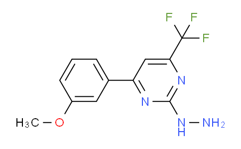 CAS No. 861440-89-3, 2-Hydrazinyl-4-(3-methoxyphenyl)-6-(trifluoromethyl)pyrimidine