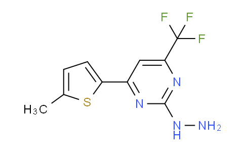 CAS No. 861432-48-6, 2-Hydrazinyl-4-(5-methylthiophen-2-yl)-6-(trifluoromethyl)pyrimidine