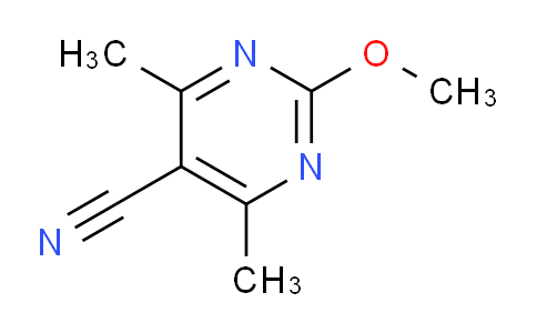 CAS No. 1823882-20-7, 2-Methoxy-4,6-dimethylpyrimidine-5-carbonitrile