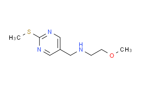 CAS No. 1279208-79-5, 2-Methoxy-N-((2-(methylthio)pyrimidin-5-yl)methyl)ethanamine