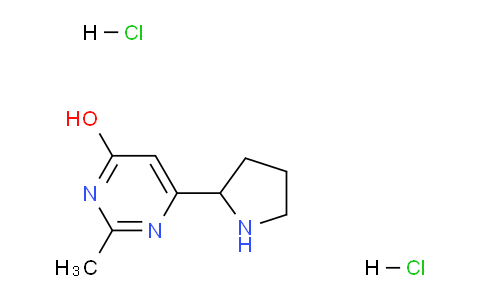CAS No. 1229623-53-3, 2-Methyl-6-(pyrrolidin-2-yl)pyrimidin-4-ol dihydrochloride