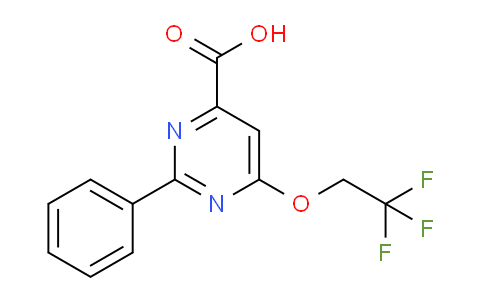 CAS No. 1708026-94-1, 2-Phenyl-6-(2,2,2-trifluoroethoxy)pyrimidine-4-carboxylic acid