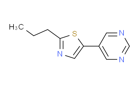CAS No. 1109226-43-8, 2-Propyl-5-(pyrimidin-5-yl)thiazole