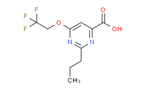 CAS No. 1708436-09-2, 2-Propyl-6-(2,2,2-trifluoroethoxy)pyrimidine-4-carboxylic acid