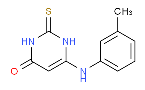 CAS No. 1365940-86-8, 2-Thioxo-6-(m-tolylamino)-2,3-dihydropyrimidin-4(1H)-one