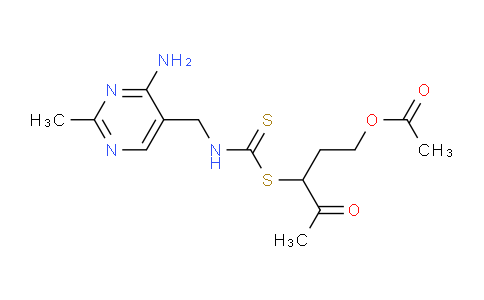 CAS No. 89285-03-0, 3-((((4-Amino-2-methylpyrimidin-5-yl)methyl)carbamothioyl)thio)-4-oxopentyl acetate