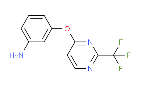 CAS No. 1086378-43-9, 3-((2-(Trifluoromethyl)pyrimidin-4-yl)oxy)aniline