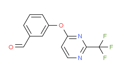 CAS No. 1086379-00-1, 3-((2-(Trifluoromethyl)pyrimidin-4-yl)oxy)benzaldehyde