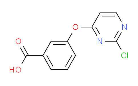 CAS No. 1086379-66-9, 3-((2-Chloropyrimidin-4-yl)oxy)benzoic acid