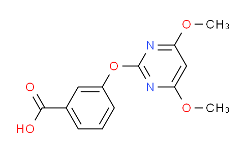 CAS No. 387350-58-5, 3-((4,6-Dimethoxypyrimidin-2-yl)oxy)benzoic acid