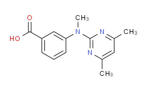 CAS No. 387350-52-9, 3-((4,6-Dimethylpyrimidin-2-yl)(methyl)amino)benzoic acid