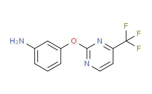 CAS No. 1216999-17-5, 3-((4-(Trifluoromethyl)pyrimidin-2-yl)oxy)aniline