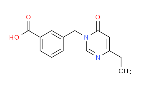 CAS No. 1713588-22-7, 3-((4-Ethyl-6-oxopyrimidin-1(6H)-yl)methyl)benzoic acid