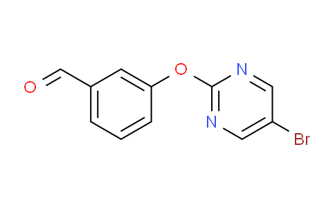 CAS No. 952182-70-6, 3-((5-Bromopyrimidin-2-yl)oxy)benzaldehyde