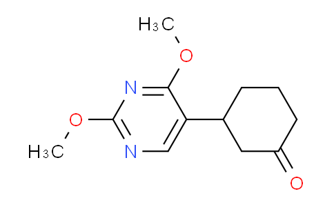 CAS No. 1956366-42-9, 3-(2,4-Dimethoxypyrimidin-5-yl)cyclohexanone