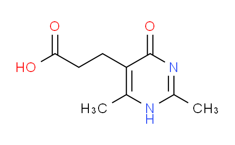 CAS No. 802589-80-6, 3-(2,6-Dimethyl-4-oxo-1,4-dihydropyrimidin-5-yl)propanoic acid