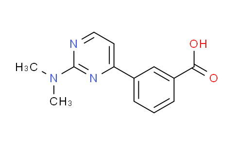 CAS No. 1083401-18-6, 3-(2-(Dimethylamino)pyrimidin-4-yl)benzoic acid