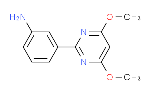 CAS No. 387350-84-7, 3-(4,6-Dimethoxypyrimidin-2-yl)aniline