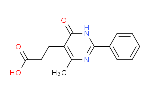 CAS No. 21506-68-3, 3-(4-Methyl-6-oxo-2-phenyl-1,6-dihydropyrimidin-5-yl)propanoic acid