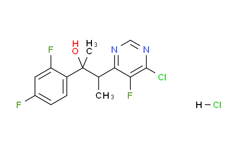 CAS No. 1184919-11-6, 3-(6-Chloro-5-fluoropyrimidin-4-yl)-2-(2,4-difluorophenyl)butan-2-ol hydrochloride